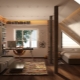 Attic bedroom: arrangement and design