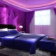 Subtleties of designing a bedroom in purple tones