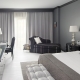 The subtleties of designing the bedroom in gray tones