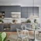 Interior design gray kitchen