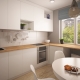 Kitchen design in the house of the P-44 series