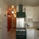 Kitchen design in Khrushchev 6 sq. M. m with a refrigerator