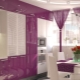 Violet cuisine: color combinations and interior examples