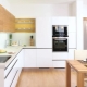 L-shaped kitchen: design and placement options for a kitchen set