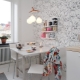 How to choose wallpaper for a white kitchen?