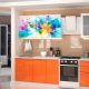 Kitchens with photo printing: features and interesting options