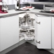 Corner kitchen cabinets: varieties, choices and examples