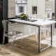 Narrow kitchen tables: types, design options and selection criteria