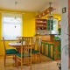 Yellow walls in the kitchen: features and creative options