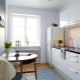 Kitchen design with an area of ​​8 square meters. m with a refrigerator