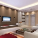 Two-level plasterboard ceilings for the living room