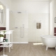 Glossy bathroom tiles: varieties, design options and selection tips