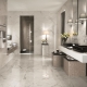 Marble tiles for the bathroom: features and types