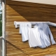 Wall-mounted clothes dryers on the balcony: varieties, selection and installation
