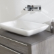 Choose a small washbasin with toilet