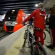 Rules for transporting a bicycle in an electric train
