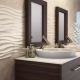 Embossed tile for the bathroom: what happens and how to care for it?