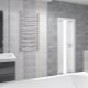 Gray tile in the bathroom interior