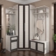 Corner wardrobe in the hallway: design, size and choice