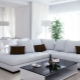 Interior design options for a white living room