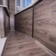 Options for finishing the floor on the balcony