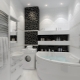 Bathroom design with a 4 km washing machine. m