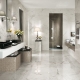 Porcelain tile for a bathroom: features, selection and application