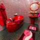 Red bath: pros and cons, color combinations, examples