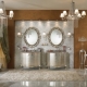 Chandelier in the bathroom: types and choices