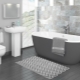 Gray bathroom: choose color and style, set accents