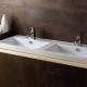 Built-in sinks in the bathroom