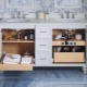 Organization of storage systems in the bathroom