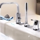 Faucets with shower on board the bath: features and types