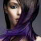 Purple hair tips: fashion trends and dyeing technique