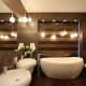 Organization of lighting in the bathroom