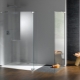 Partitions from glass for a shower: varieties, sizes and choices