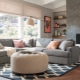 Gray sofas in the interior