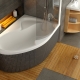 Choose a corner bath 140 cm long