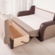 Roll-out sofas with drawers for linen