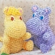 How to tie a hippo amigurumi?