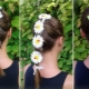 How to create a ribbon using the kanzashi technique and weave it into a braid?