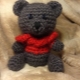 How to tie an amigurumi bear?