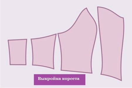 An example of a wedding corset pattern