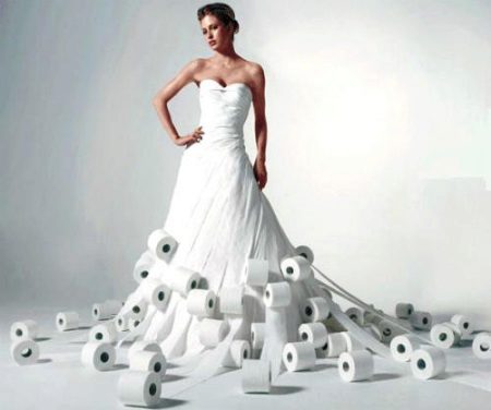 Paper wedding dress