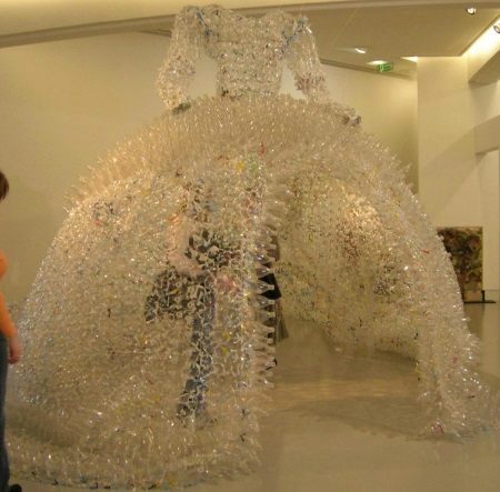Wedding dress made of light bulbs