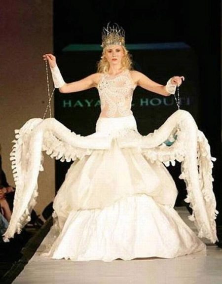 Wedding dress octopus