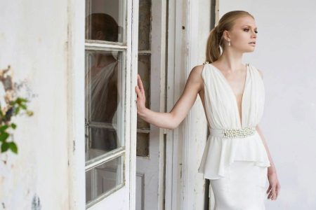 Sexy Low Cut Wedding Dress