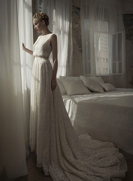 Long Train Wedding Dress
