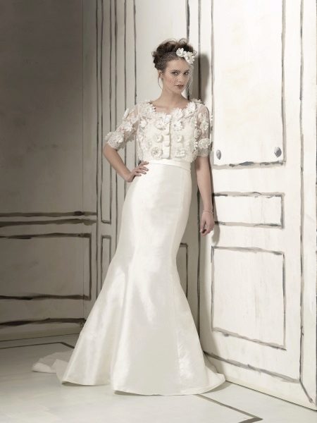 Crepe de Chine Wedding Dress