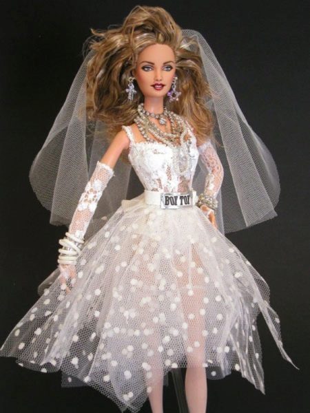 Madonna Style Barbie Wedding Dress